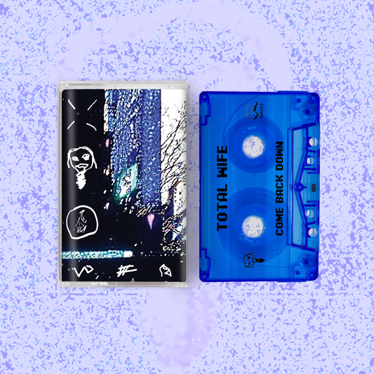 come back down - transparent blue cassette tape