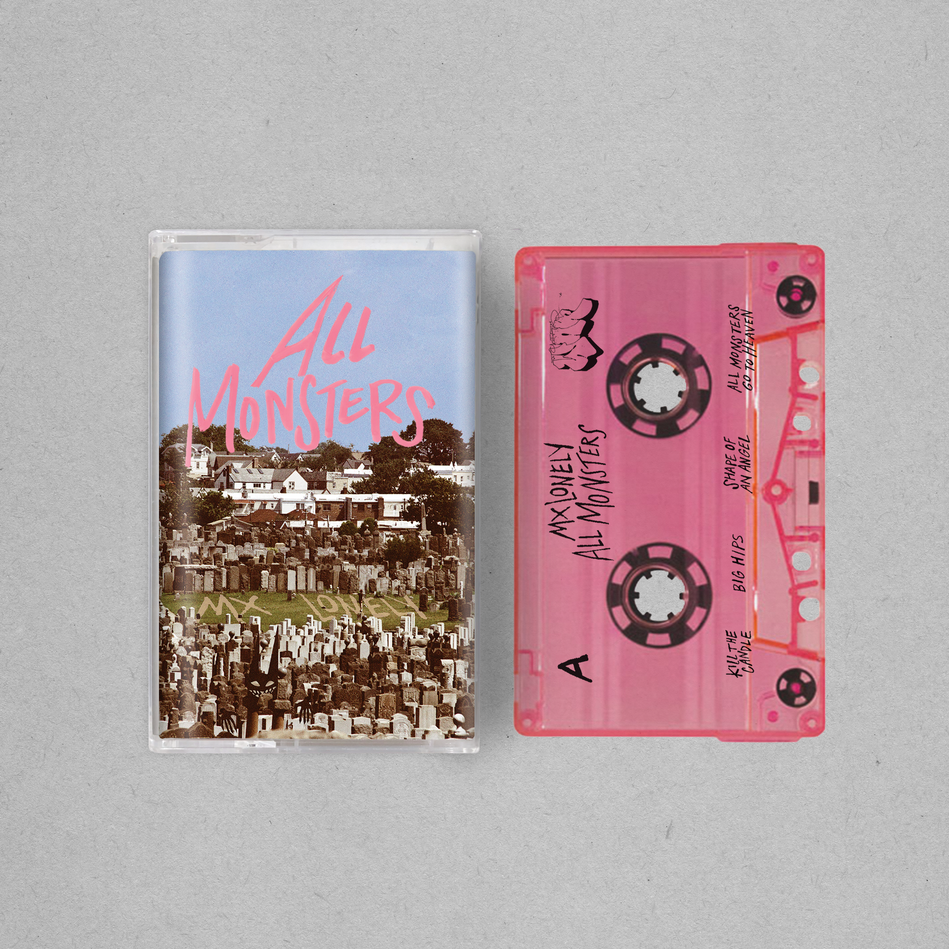 ALL MONSTERS (Clear Pink Cassette) – Julia's War Recordings